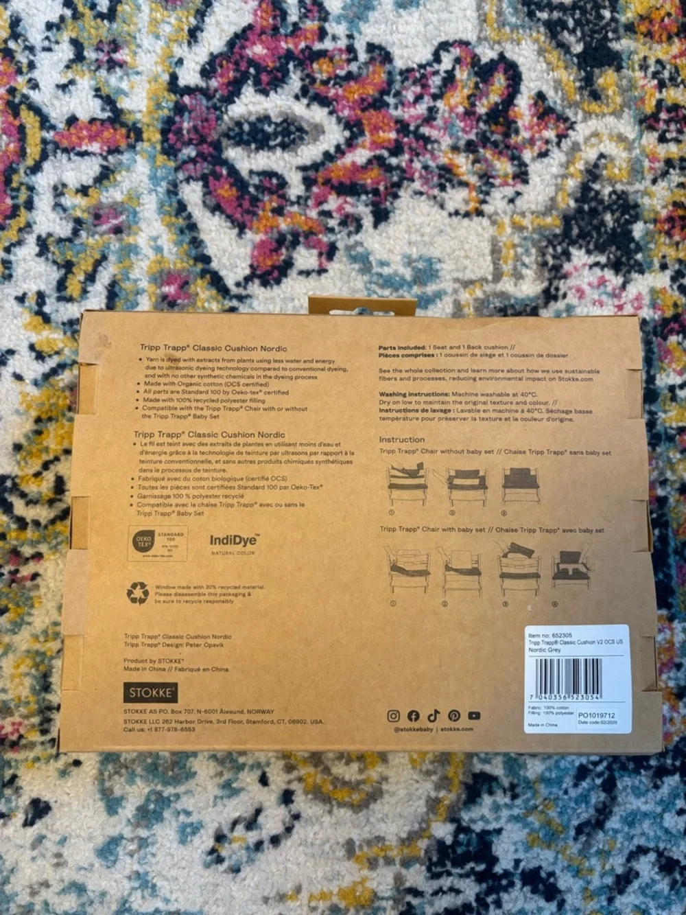 Stokke Tripp Trapp Classic Cushion - Nordic (Gray Textured) - New - Picture 2 of 4
